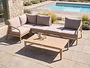 Garden Left-Hand Corner Section RIVELLO Acacia Wood Light Brown_1156416