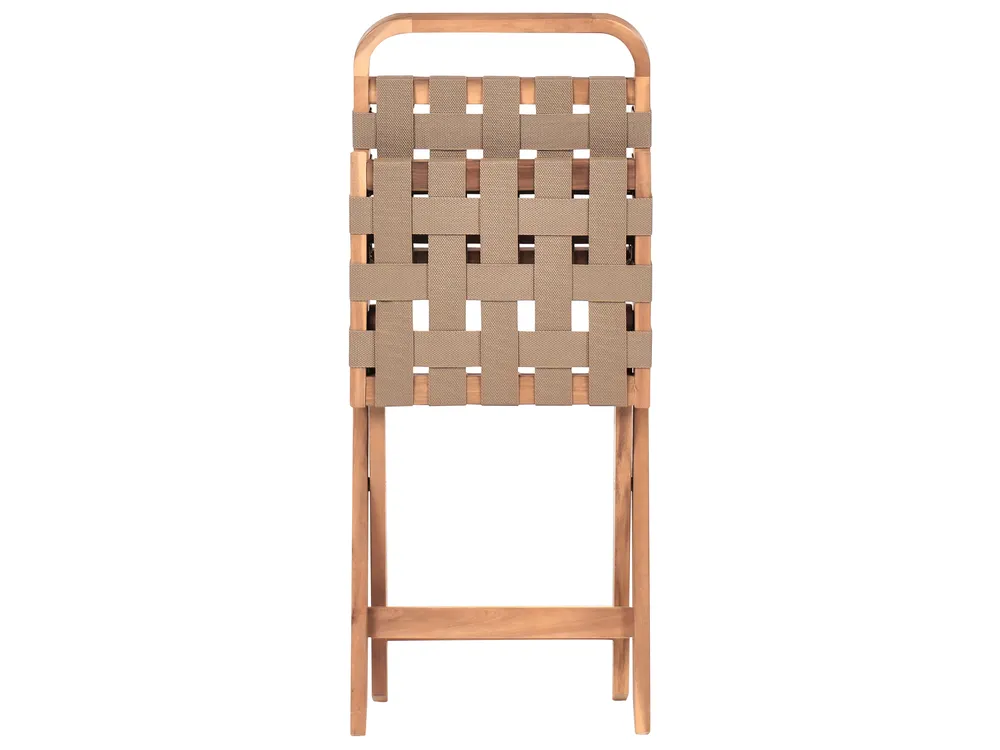 Bistro Set Folding CALCIANO Certified Acacia Wood Brown_986024