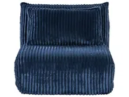 Divano letto singolo LYSEKIL Velluto a coste Blu_1043350