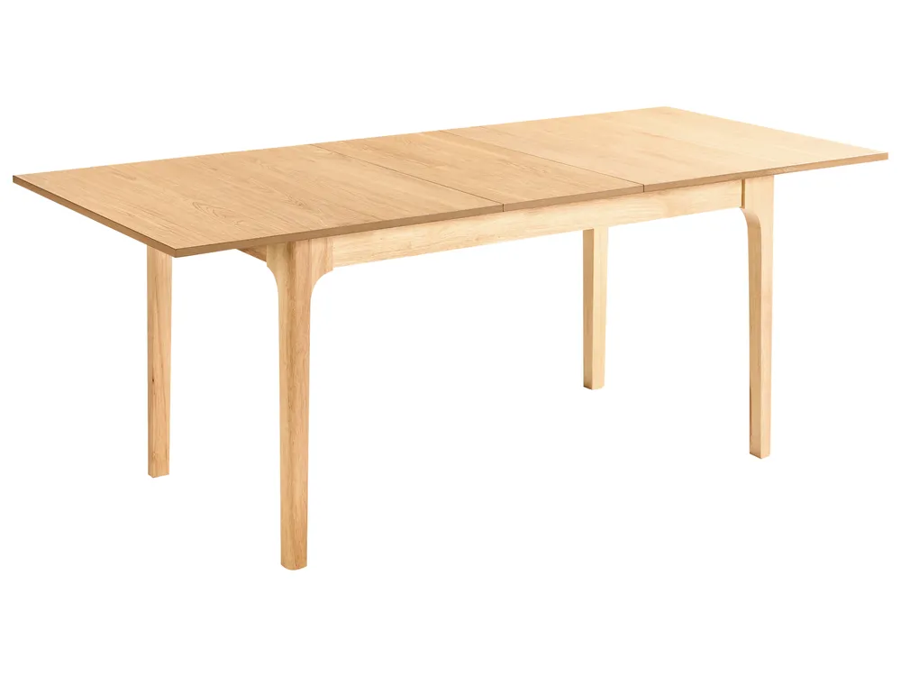Stół do jadalni rozkładany DELMAS Jesion jasny 160/200 cm 90 cm
