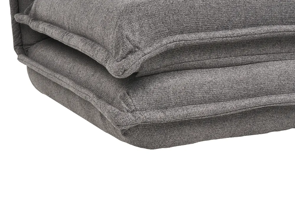 Single Sofa Bed DELLEN Fabric Dark Grey_1031401