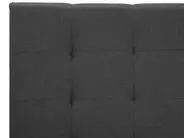 Lit à eau Tissu LA ROCHELLE 180 x 200 cm Gris foncé_844900