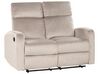 Sofa Set Samtstoff taupe 6-Sitzer elektrisch verstellbar VERDAL_921686