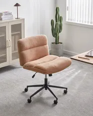 Desk Chair CATLIN Boucle Peach Pink_1076967