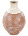 Terakotová dekorativní váza 37 cm bílá/hnědá BURSA_850843