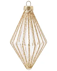 Set of 42 Baubles ICEGLOW Glass Gold_1192283