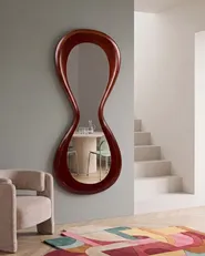 Wall Mirror BOURGES 70 cm 170 cm Brown_1136322