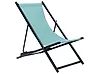 Folding Deck Chair LOCRI II Metal Turquoise