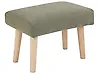 Footstool TAKOMA Fabric Green