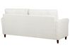 Sofa 3-osobowa z pojemnikiem sztruksowa biała MARE_918654