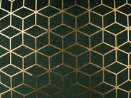 Zestaw 2 poduszek dekoracyjnych CELOSIA 45 x 45 cm Welur Ciemnozielony Wzór geometryczny_770083