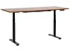 Escritorio de altura regulable eléctrico DESTINAS 180 cm x 80 cm Marrón/Negro
