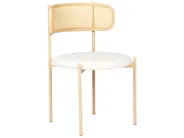 Set of 2 Dining Chairs ANDOVER Metal Light Beige_888192