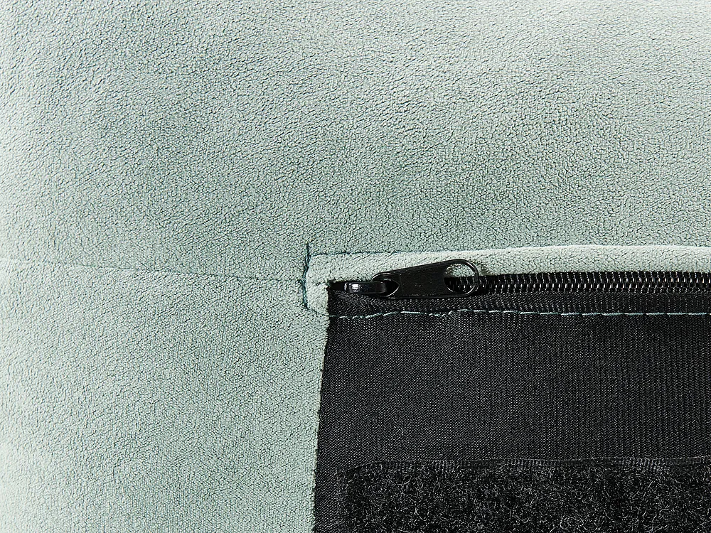 Ottoman Bed BAJONNA Velvet Mint Green 160 x 200 cm (EU King Size)_842849