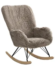 Rocking Chair AKRA Faux Fur Taupe_1033120