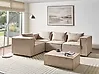 Modular Corner Sofa 4 Seater AXEBO Boucle Beige Right Hand
