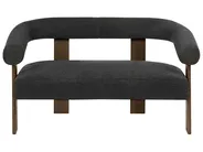 Set da salotto ILBRO Bouclé Nero/Marrone scuro_985030
