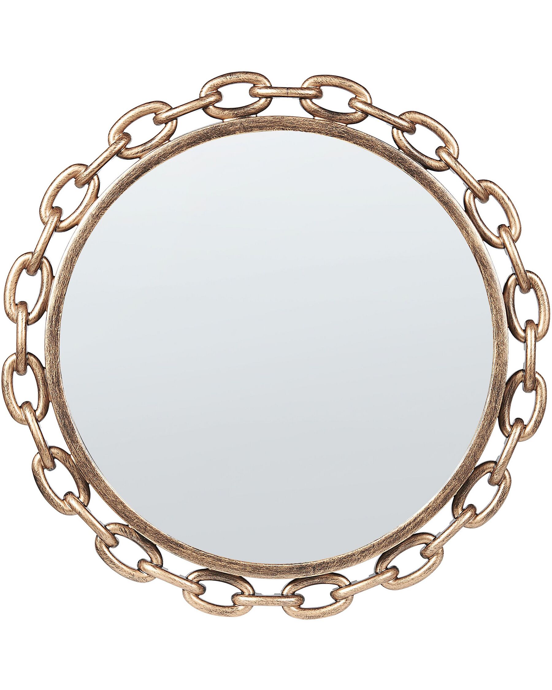 Kulaté nástěnné zrcadlo ø 46 cm zlaté YEBRA_904427