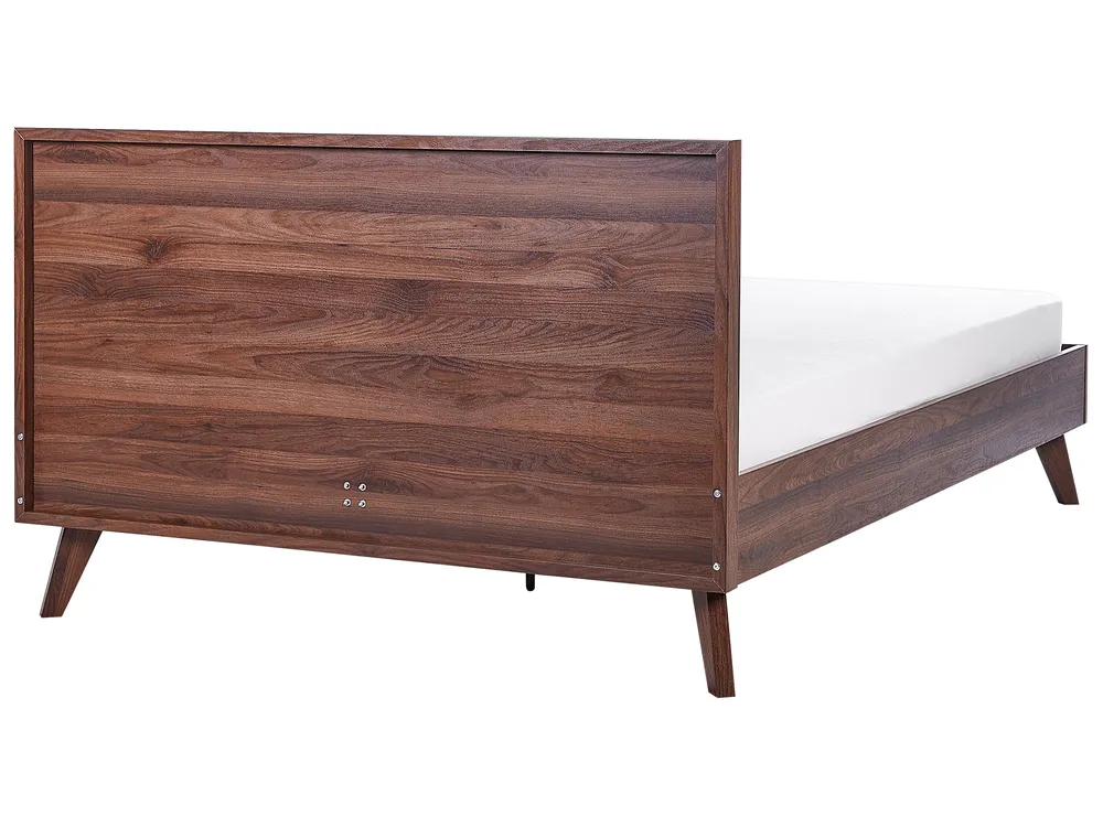 Bed Rattan MONPAZIER 160 x 200 cm (EU King Size) Dark Brown_908329