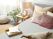Drap housse JANBU 180 x 200 cm Coton Vert clair_1179525