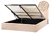 Ottoman Bed ORBEY Boucle Beige 160 x 200 cm (EU King Size)