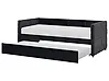 Trundle Bed Velvet CHAVONNE 90 x 200 cm (EU Single) Black