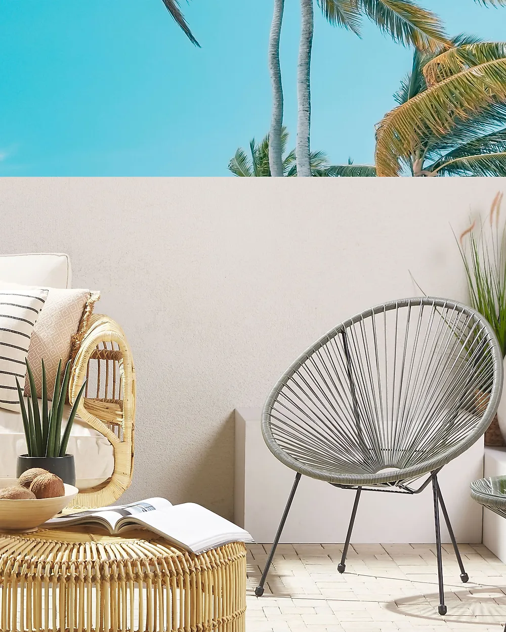 Sedia da giardino ACAPULCO II Rattan sintetico (PE) Grigio scuro_1177409