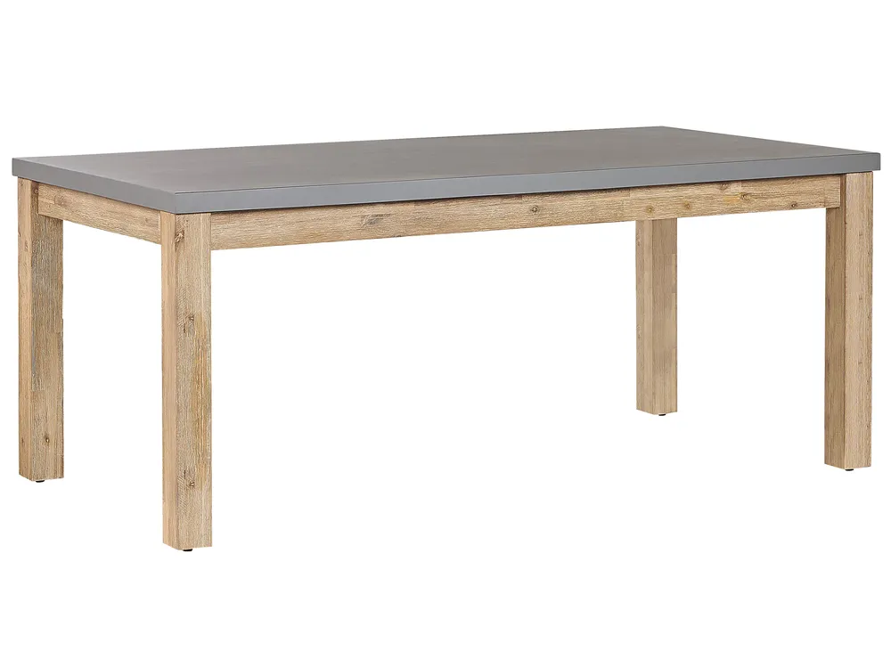 Garden Dining Table OSTUNI 180 cm 90 cm Concrete Grey