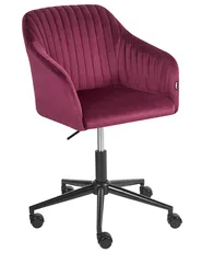 Desk Chair VENICE Velvet Burgundy_1057517