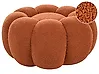 Pouffe BEAUFORT Boucle Brown