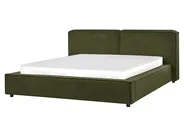 Bed Boucle LINARDS 160 x 200 cm (EU King Size) Dark Green_930540