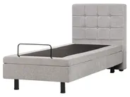 Adjustable Bed Fabric DUKE 80 x 200 cm (EU Small Single) Light Grey_973570