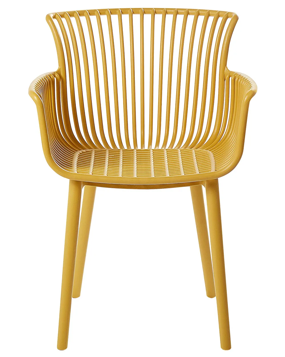 Set di 4 sedie da giardino PESARO Giallo_825406