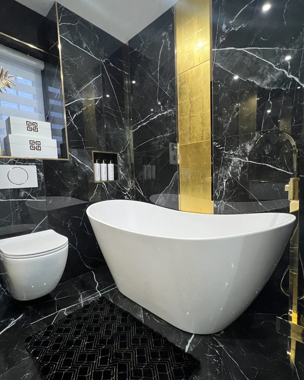 Rubinetteria per vasca da bagno freestanding RIBBON Oro_845735