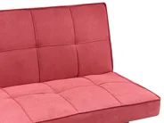 Sofa Bed 3 Seater HASLE Fabric Red_952032
