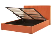 Ottoman Bed VION Velvet Orange 160 x 200 cm (EU King Size)_826784