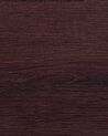 Nachttisch dunkler Holzfarbton / weiss 2 Schubladen ARVIN_754289
