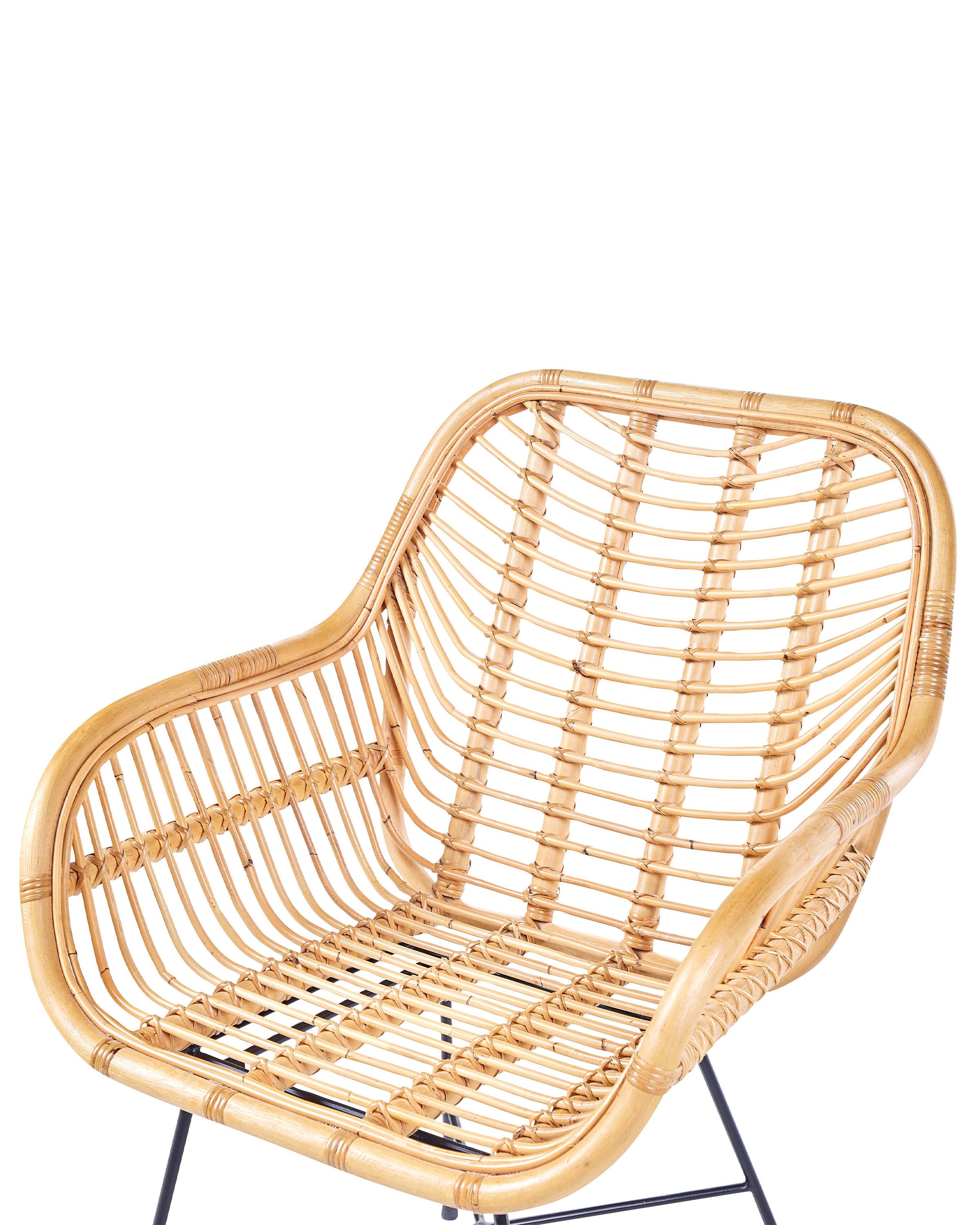Sedia Rattan Sedia da pranzo CANORA Rattan Naturale | Beliani.it