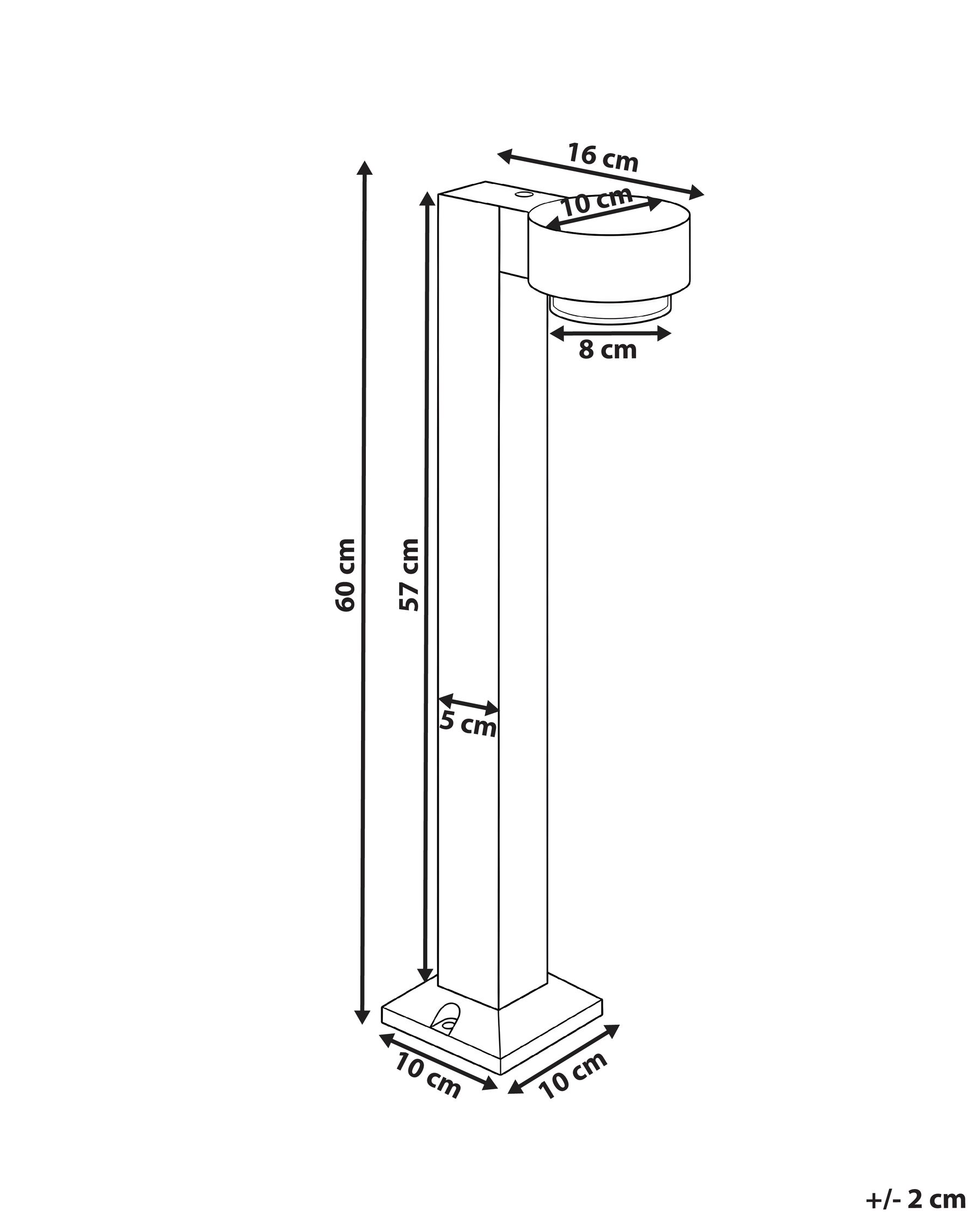 Lampa ogrodowa słupek LED ANOIA Czarny_1104071