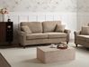 Sofa 3 Seater GINNERUP Fabric Brown