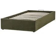 Ottoman Bed without Headboard DINAN Boucle Dark Green 90 x 200 cm (EU Single)_992090