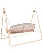 Patio Swing NORCIA Metal Brown_1078196