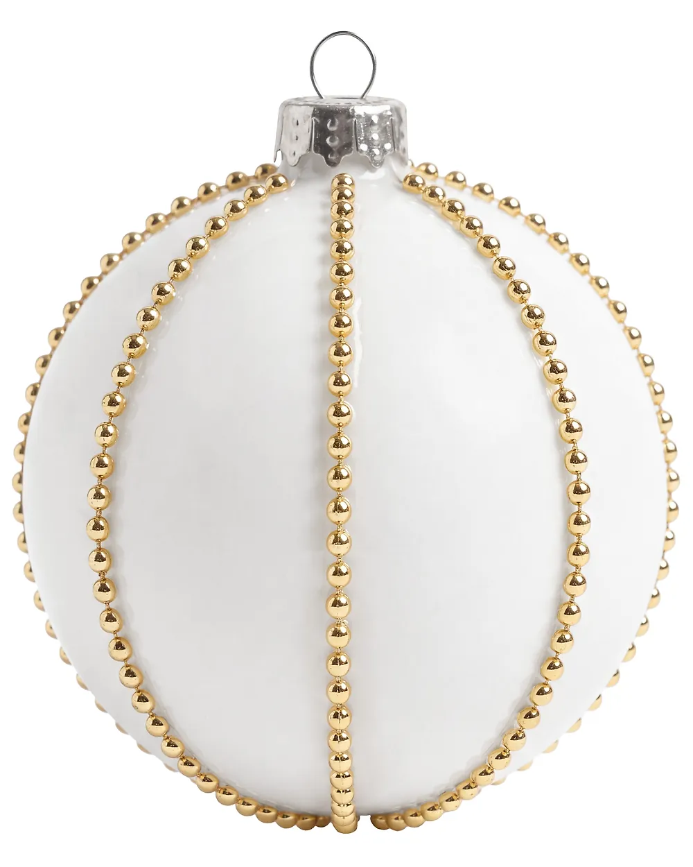 Conjunto de 12 bolas de Navidad WINTERFROST Vidrio Blanco_1192223