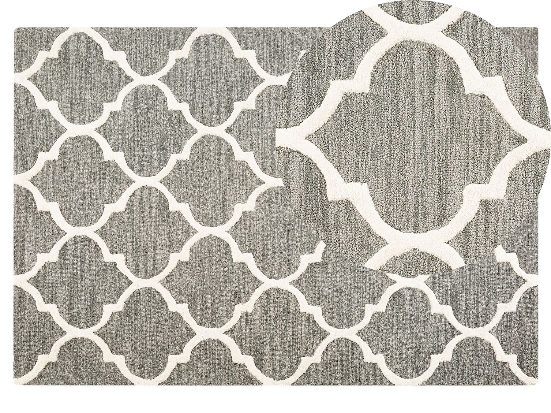 Bavlnený koberec 140 x 200 cm sivý YALOVA_802956