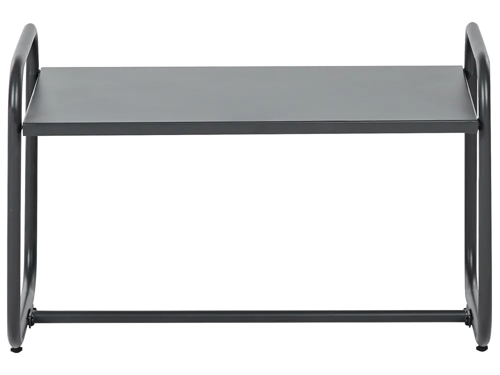 Garden Lounge Set with Table 4 Seater VEZZANA Metal Grey_931075