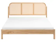Bed Pine Wood ARCHAIL 160 x 200 cm (EU King Size) Light Brown_1082447
