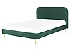 Bed Velvet FLAYAT 160 x 200 cm (EU King Size) Emerald Green
