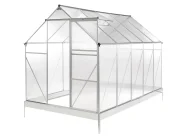 Garden Greenhouse APULIA 190 cm 315 cm Silver_1005312
