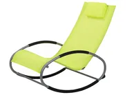 Rocking Sun Lounger CAMPO Metal Lime Green_751509