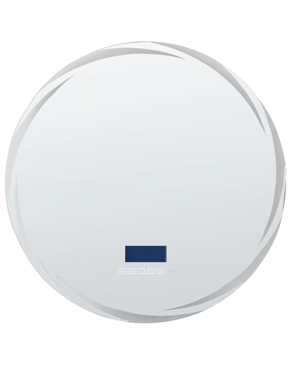 LED Bathroom Mirror TANAY 60 cm 60 cm with Built-In Bluetooth Speaker Silver